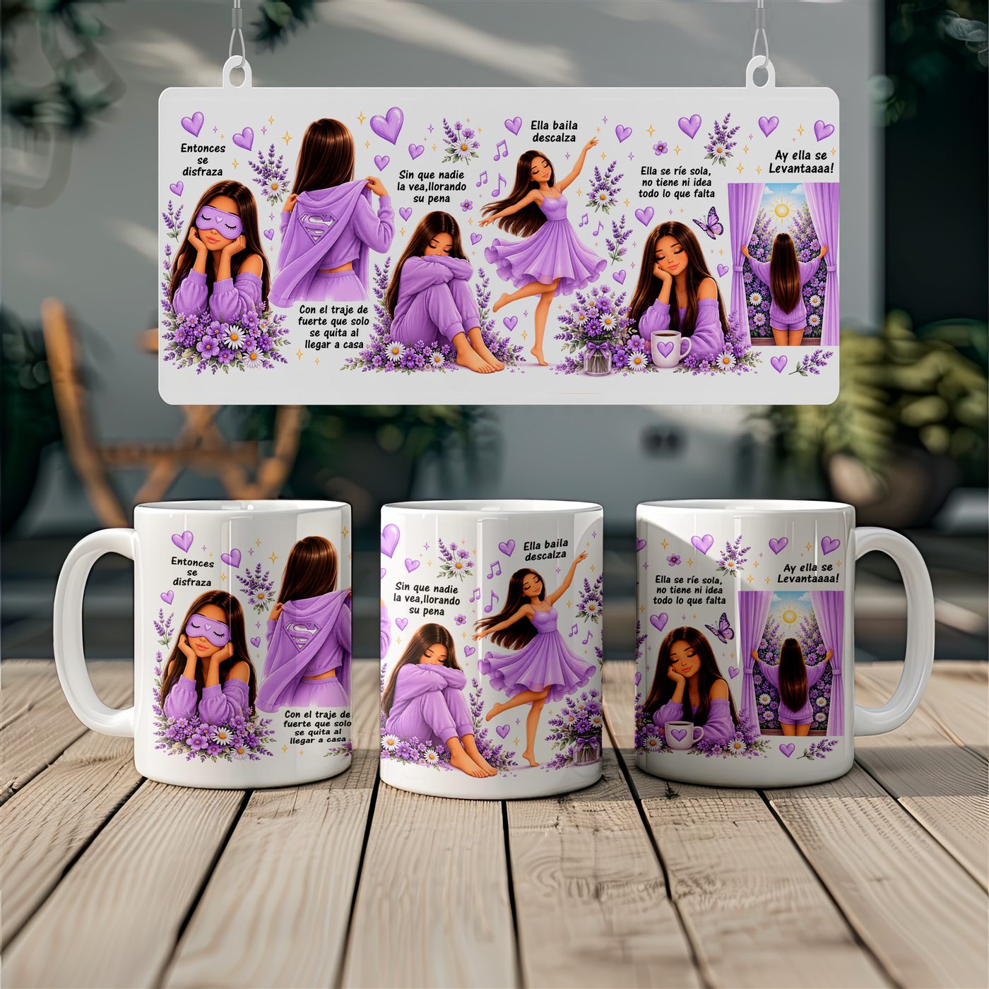 Taza El amor de familia vista desde diferentes ángulos